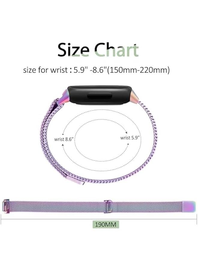 Metal Bands Compatible with Fitbit Inspire 2/Inspire HR/Inspire, Wristband Mesh Bracelet Replacement Strap for Fitbit Inspire 2/Inspire HR/Fitbit Inspire - Image 4