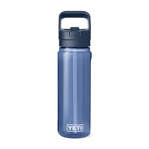 YETI Yonder 750 ml25 oz Water Bottle with Yonder Straw Cap Navy - Image 3
