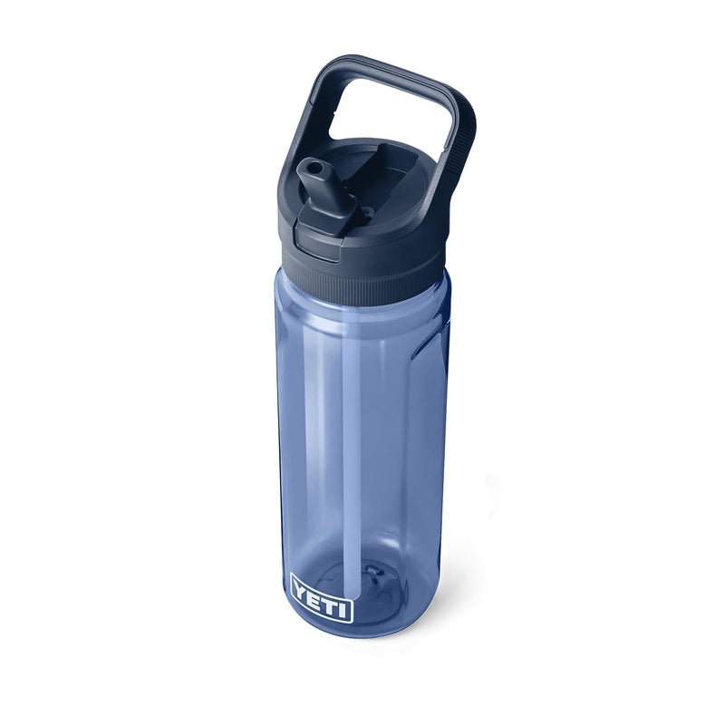 YETI Yonder 750 ml25 oz Water Bottle with Yonder Straw Cap Navy - Image 2
