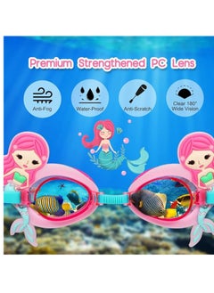 SportQ Anti-Fog Swimming Goggles for Kids Age 3-14, Cute Design Funny Swimming Goggles for Kids Anti-Fog, Waterproof, Protection Lens, UV Protection, Earplugs  - Image 4