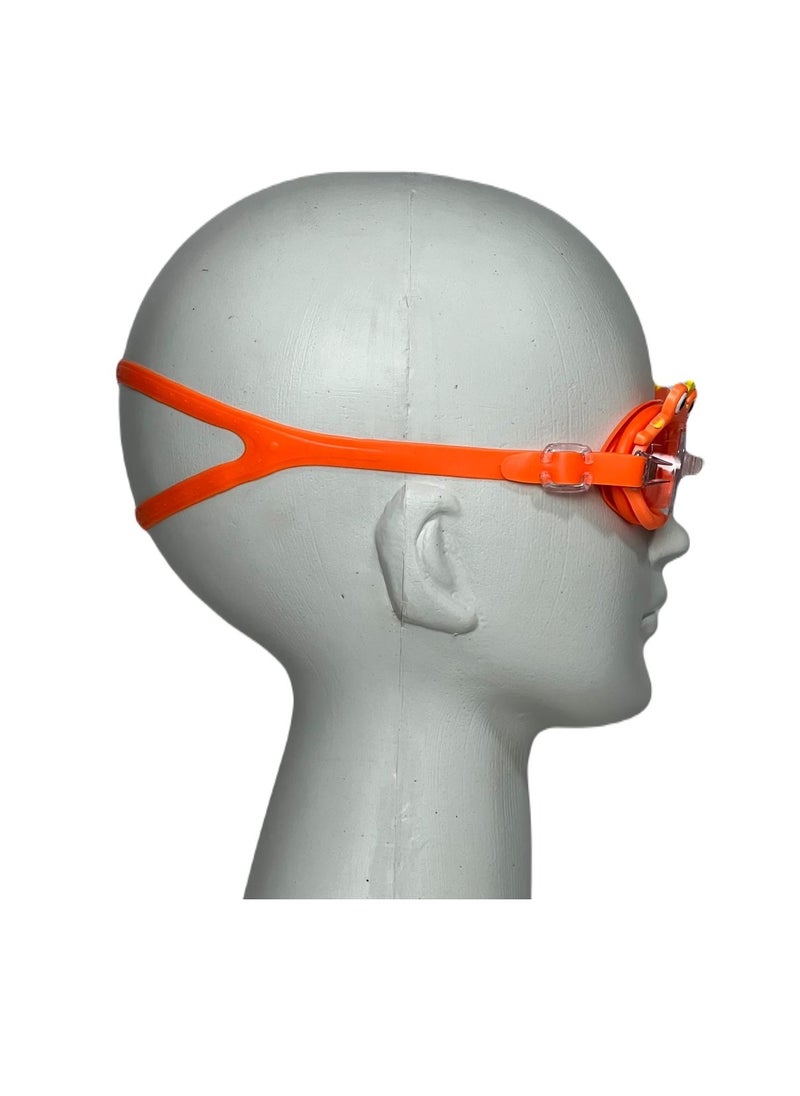 SportQ - Anti-Fog Swimming Goggles for Kids Age 3-14, Cute Design Funny Swimming Goggles for Kids Anti-Fog, Waterproof, Protection Lens, UV Protection, Earplugs - Image 1