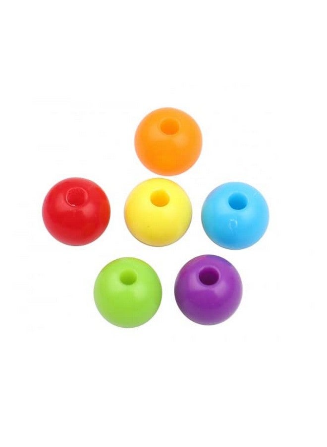 Craft Making Shop 600 Round Neon Multicolor Acrylic Beads 8Mm Diameter With 1.8Mm Hole - Image 3