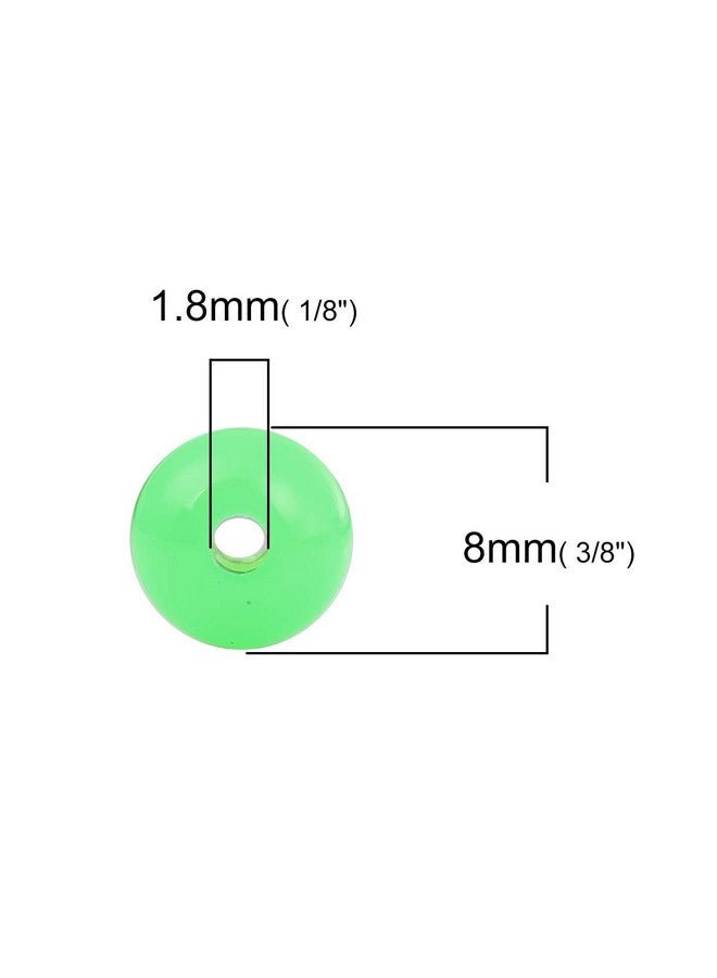Craft Making Shop 600 Round Neon Multicolor Acrylic Beads 8Mm Diameter With 1.8Mm Hole - Image 2