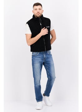 Men Embroidered Logo Faux Fur Vest Jackets, Black - pzsku/ZFD4F529292F8937E9C78Z/45/_/1737643088/015e4c30-81f8-4db2-b1ed-873e4b4ed80f