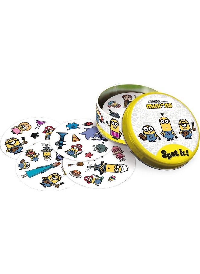 Spot it Spot It! Minions Mini Card Game, Matching Game, Fun Kids Game for Family Game Night, Travel Game for Kids, Great Gift for Kids, Age 6+, 2 to 8 Players Average Playtime 15 Minutes  - Image 3