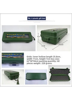 Flashlight Universal Plastic Gift Box Can Be Made LOGO Sticker Flashlight Special Packaging Box Box With Lanyard-Color:Gift Box No. 6 (remarks On Black And Green Colors)
