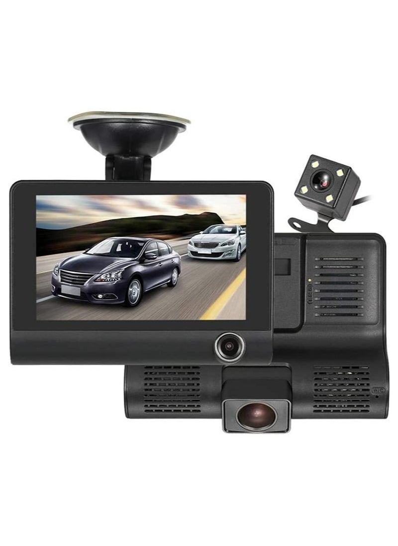 Generic Dash Cam 3 Lens Car DVR Camera Video Driving Recorder  - Image 1