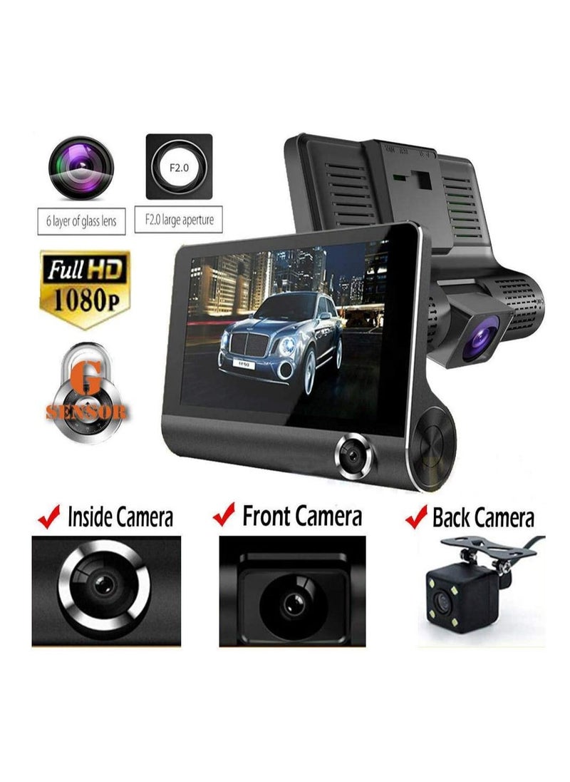 Generic Dash Cam 3 Lens Car DVR Camera Video Driving Recorder  - Image 4