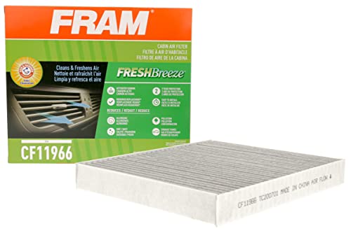 FRAM Fresh Breeze Cabin Air Filter with Arm & Hammer Baking Soda, CF11966 for Select Buick, Cadillac, Chevrolet and GMC Vehicles , white - Image 1