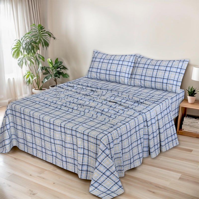 RUVANTI 100% Organic Cotton Sheets Full Size, Percale Weave, GOTS Certified, 4-Piece Set, Deep Pocket 15", Crisp & Breathable, Soft Durable Bedding, Sábanas Algodón Orgánico - Pastel Print - Image 2