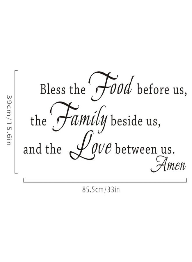 FlyWallD Kitchen Wall Decals Family Wall Decor Kitchen Stickers Prayer Quotes Dining Room Art Vinyl Lettering - Image 3