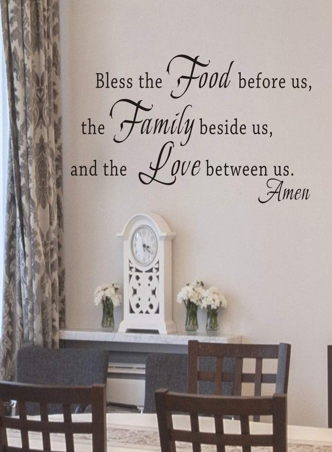 FlyWallD Kitchen Wall Decals Family Wall Decor Kitchen Stickers Prayer Quotes Dining Room Art Vinyl Lettering - Image 4