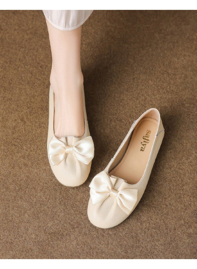 SAFIYA Lamb Skin Saturday 2025 Spring/autumn New Women's Fashion Comfortable Versatile Flats - Image 1