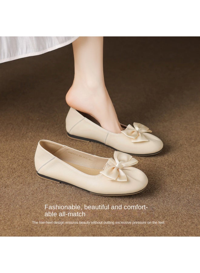 SAFIYA Lamb Skin Saturday 2025 Spring/autumn New Women's Fashion Comfortable Versatile Flats - Image 5
