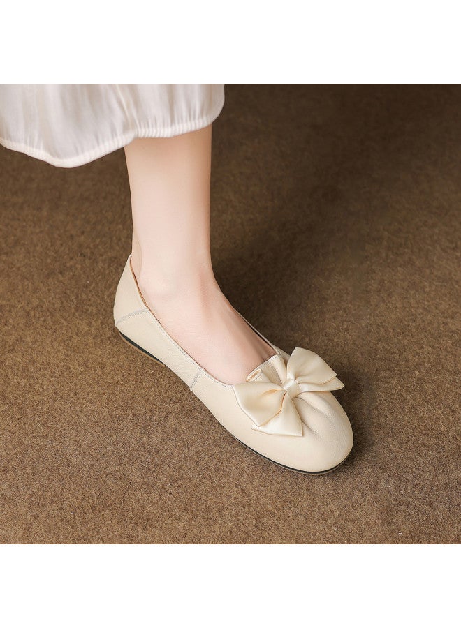 SAFIYA Lamb Skin Saturday 2025 Spring/autumn New Women's Fashion Comfortable Versatile Flats - Image 3