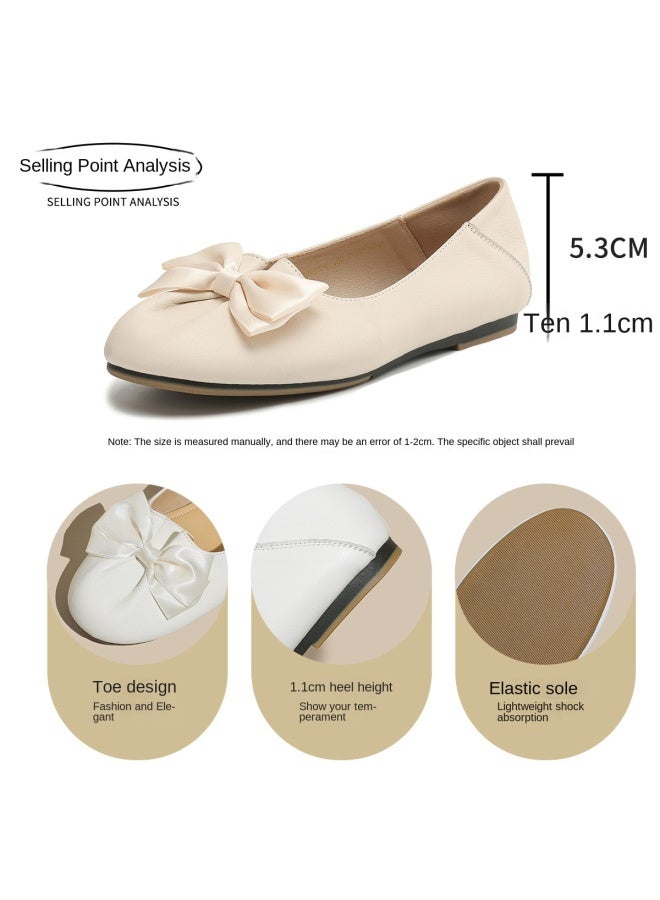 SAFIYA Lamb Skin Saturday 2025 Spring/autumn New Women's Fashion Comfortable Versatile Flats - Image 4