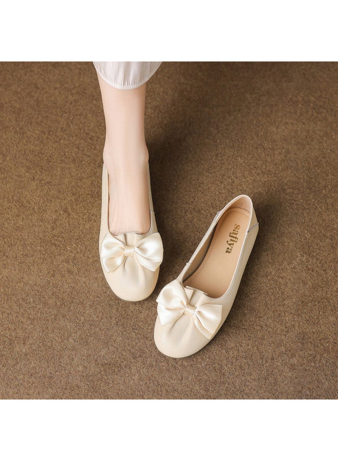 SAFIYA Lamb Skin Saturday 2025 Spring/autumn New Women's Fashion Comfortable Versatile Flats - Image 2