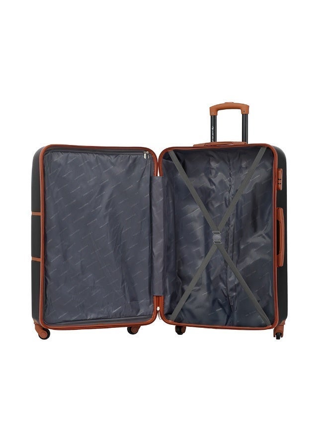Eagle Express ICONIC 3-Piece Travel ABS Hard Trolley Luggage Set (20, 24, 28 inch) 360° Double Spinner Wheels, Secure Lock, 1 Year Warranty - Dark Black - Image 3