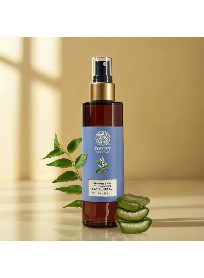 فورست اسينشالز شودهي بخاخ الوجه المنقي للبشرة | تونر أيورفيدا للبشرة الدهنية والمصابة بحب الشباب | مع النيم والتولسي وشجرة الشاي | ينقي المسام - Image 2