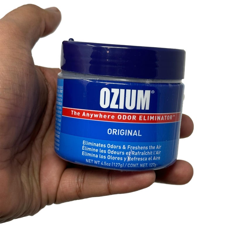 Ozium Air Sanitizer 4.5 oz Gel: Odor Eliminator for Strong Odor, Car Air Freshener (Original, 1 Pack) - Image 3