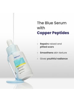 RE' EQUIL Pitstop Blue Copper Peptide Serum, Repairs Acne Scars & Pitted Marks, Evens Skin Tone & Reduces Blemishes, For All Skin Types, 25 Ml  - Image 2