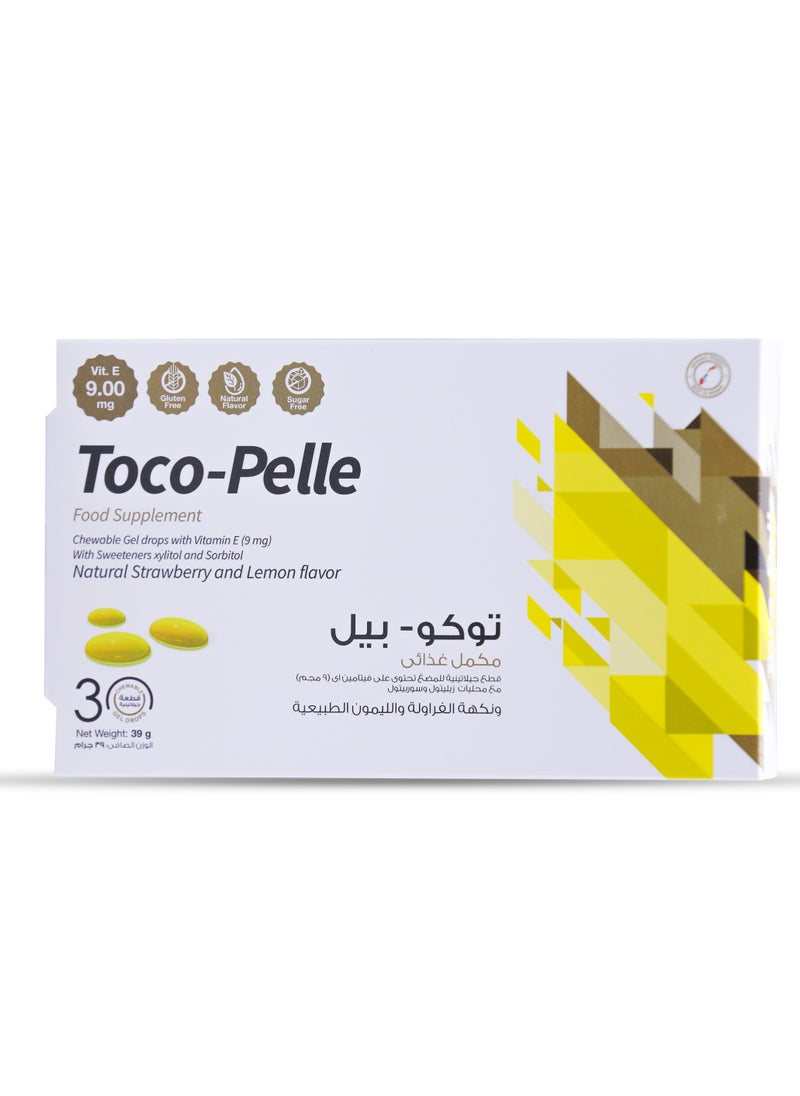 Sulinda - Toco-Pelle - Vitamin E Chewables Strawberry & Lemon Flavor (30 Pieces) - Image 1