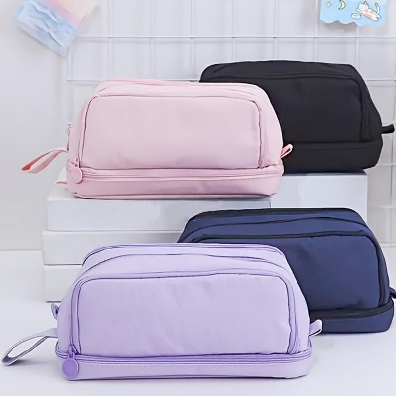 Minimalist Macaron Series Primary School Student Large Capacity Pencil Case with Multiple Dividers, Multifunctional and Stylish Stationery Box - Image 5