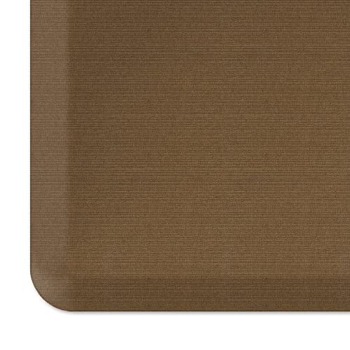 GelPro NewLife Designer Comfort ErgoFoam AntiFatigue Kitchen Floor Mat 20 x 72 Grasscloth Khaki