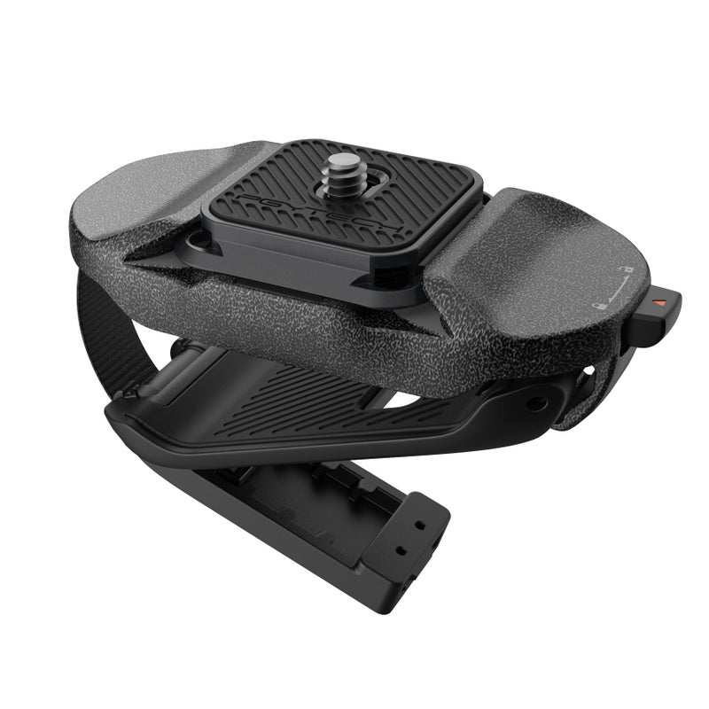 PGYTECH Beetle Camera Clip V2 with Plate, Quick Release Camera Backpack Clip, Arca-Swiss Compatible, SnapLock System for Sony/Nikon/Fuji/DSLR Cameras, Instant Mounting & Hands-Free, Black - Image 1