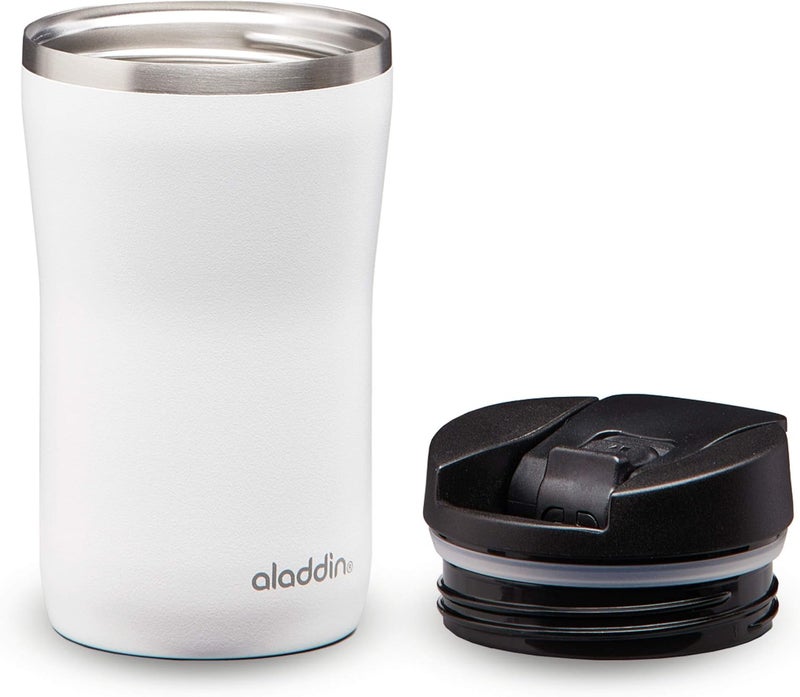 Aladdin Barista Café Thermavac Leak-Lock Stainless Steel Travel Mug 0.25L - Snowflake White - Image 4