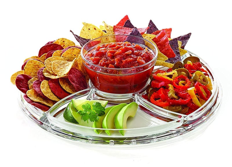 Portible حامل كعكة محمول دوار مع غطاء قبة حامل كعكة أكريليك شفاف صينية فواكه حفلة حامل كعكة فواكه - Image 5