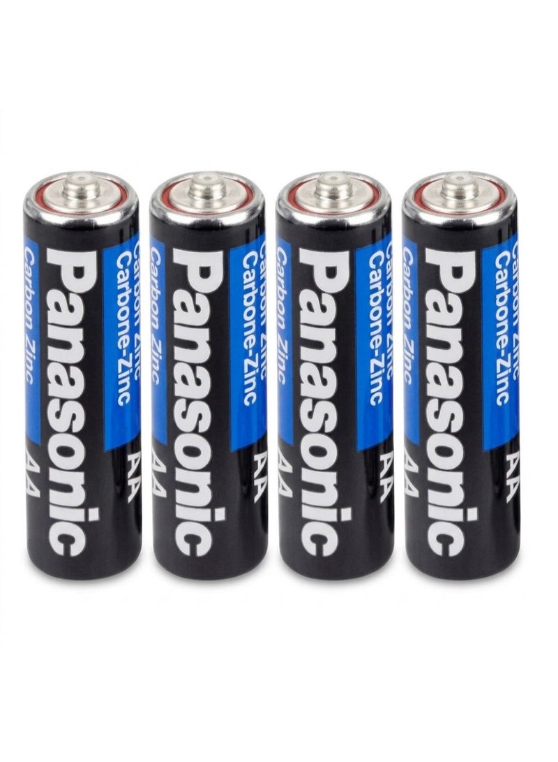 Panasonic AA Batteries, 4-pack, High-performance, long-life zinc-carbon batteries for electronics, toys and cameras (2 packs, 8 batteries total) - Image 2