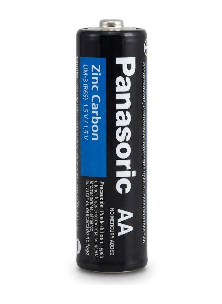 Panasonic AA Batteries, 4-pack, High-performance, long-life zinc-carbon batteries for electronics, toys and cameras (2 packs, 8 batteries total) - Image 3