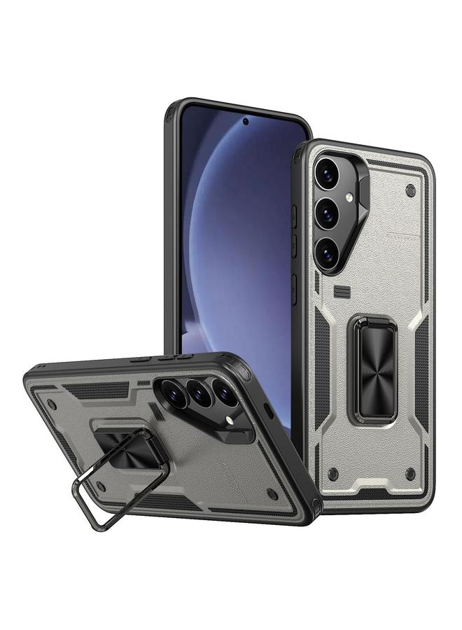 اس-توب جراب لهاتف Samsung Galaxy S25 5G، جراب هاتف هجين من مادة TPU مع حامل حلقي من الكمبيوتر الشخصي - Image 1