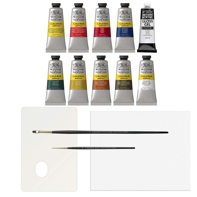 Winsor Newton Winsor & Newton Galeria Acrylic Paint, 10 x 60ml (2--oz), Complete 14 Piece Set - Image 5