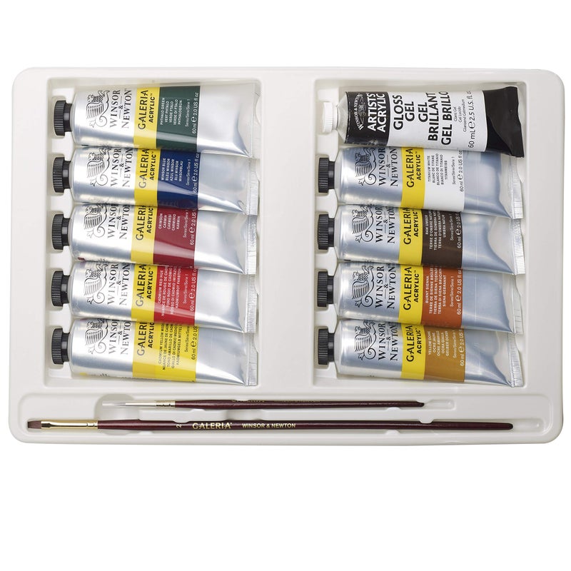 Winsor Newton Winsor & Newton Galeria Acrylic Paint, 10 x 60ml (2--oz), Complete 14 Piece Set - Image 4