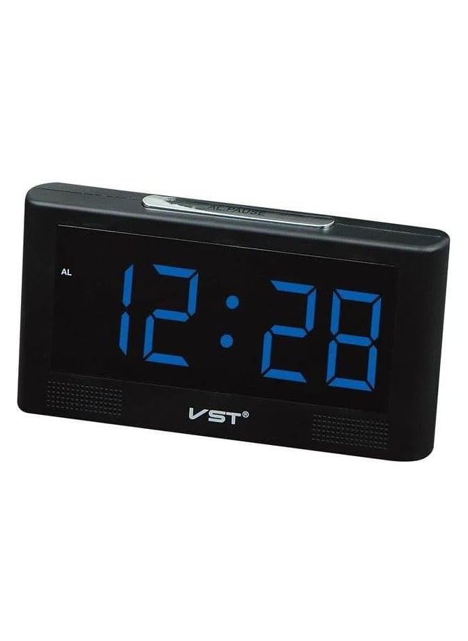 Generic - Stylish Design LED Digital Alarm Clock EU Plug: combines elegance and durability to suit the office or home - Offers multiple functions - Image 1