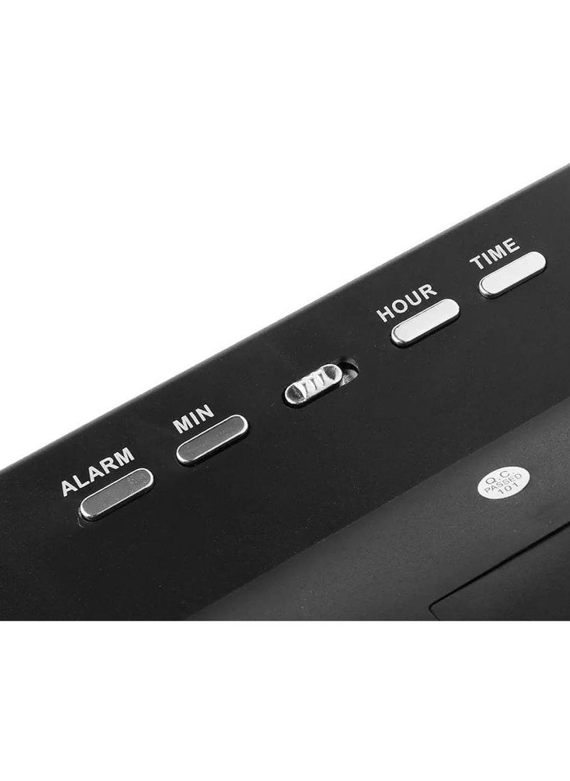 Generic - Stylish Design LED Digital Alarm Clock EU Plug: combines elegance and durability to suit the office or home - Offers multiple functions - Image 1