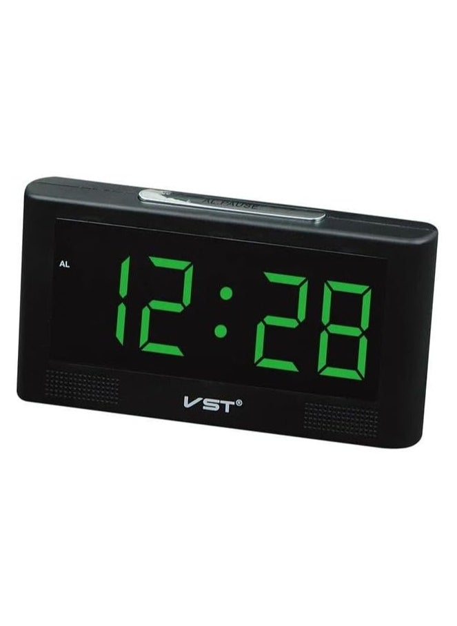 Generic - Stylish Design LED Digital Alarm Clock EU Plug: combines elegance and durability to suit the office or home - Offers multiple functions - Image 1