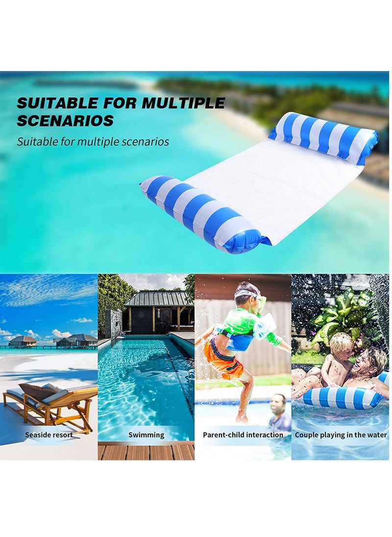 Generic - Inflatable Water Hammock Pool Lounger for Kids and Adults, Comfortable Floating Bed Lounge Chair, Perfect for Swimming Pools and Lakes, 2-Pack - Image 1
