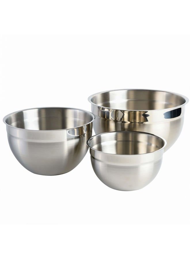 Babish Stainless Steel Mixing Bowl Set, 3-Piece - Image 1