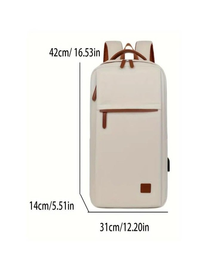 CRULAC Laptop Backpack for Men & Women - 15.6 Inch Laptop Bag with USB Charging Port, 22L College Backpack for School, Office & Travel, Multiple Pockets, Durable Polyester - Image 5