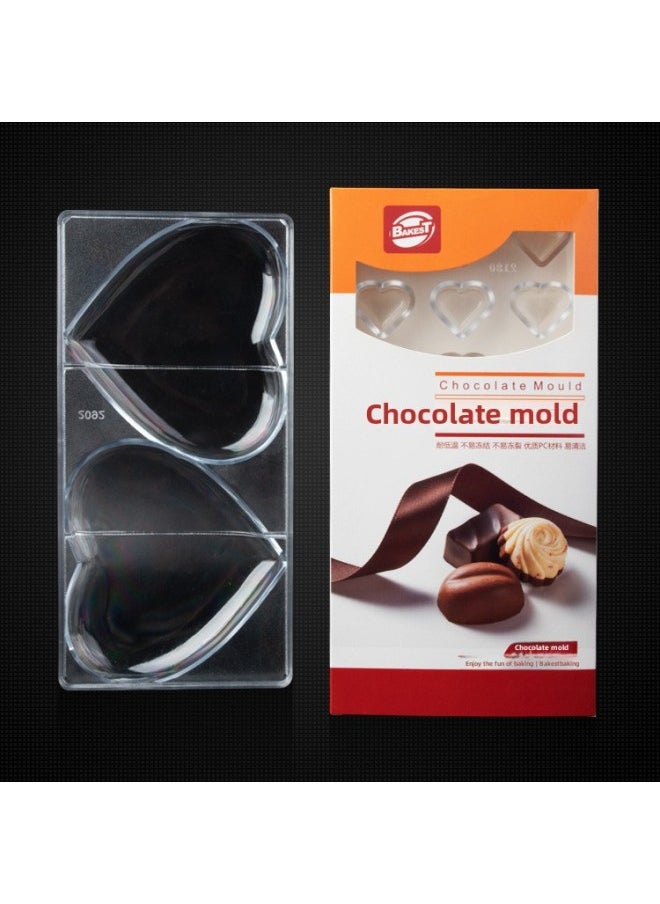 Generic Baast/bakest PC Almond Sandwich Nut Chocolate Mold Dessert Control-Color:2183 Heart Chocolate Mold  - Image 4