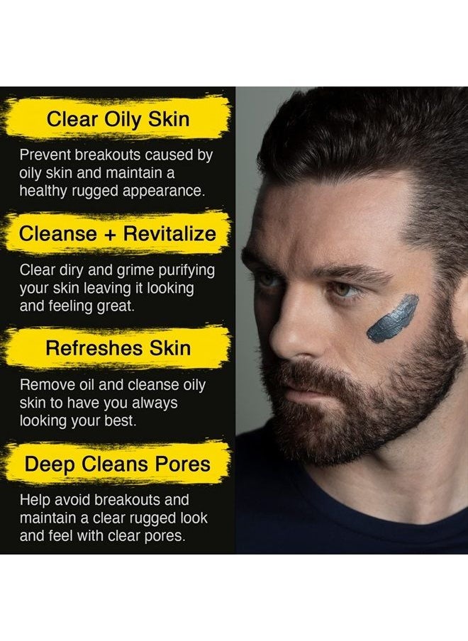 LUMIN - Men Face Wash Charcoal Face Wash for Mens Face Wash Facial Cleanser for Men Acne Face Wash Face Wash for Oily Skin Facial Cleanser for Men Charcoal Cleanser Blackhead Face Wash Face Cleanser - Image 1