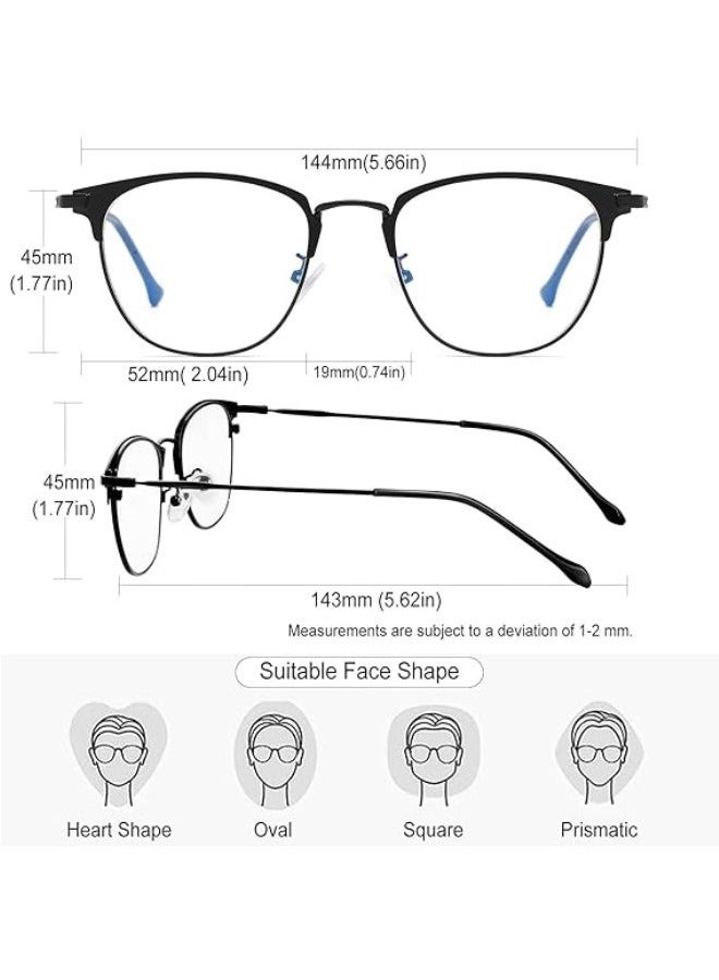 RATSAW Fashion Blue Light Blocking Glasses for Women and Men Metal Filter Blue-light Eyewear Ultra Light TV PC Computer Gaming Glass  - Image 4