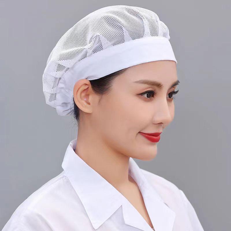 Workshop Work Hat Catering Factory Canteen Kitchen Chef Hat Dustproof And Oil-Proof Breathable Net - Image 5