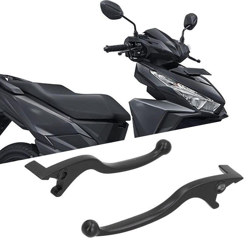 WITPOCE Brake Handle Lever ，2PCS Brake Handle Lever Aluminum Alloy Black Replacement for Motorcycle Moped ATV - Image 5