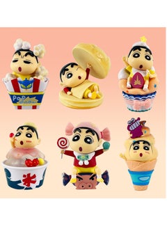 General 6 crayon small new snack time candy ice cream, hamburger small new figure model doll machine ornament  - Image 2