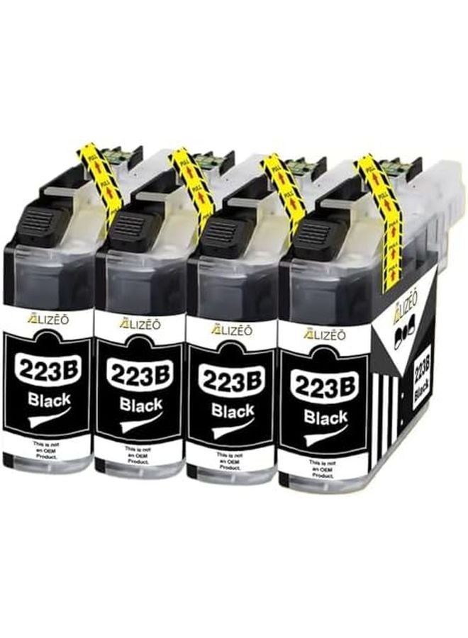 متوافق 4 قطع خرطوشة حبر أسود لـ DCP J4120DW MFC J4420DW J4620DW سلسلة LC223 - Image 1