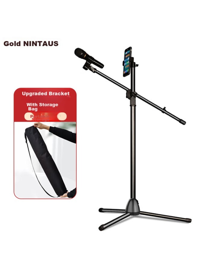 Nintaus Hy-103y Upgraded Version, Mobile Phone Microphone Stand, Microphone Stand, Karaoke Microphone Stand, Tripod Floor-standing Extendable Stand - Image 1